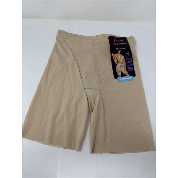 NEW Maidenform Self Expressions Thigh Slimmer Size Small Firm Shapes Nude Beige - Picture 1 of 4